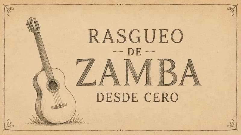 Rasgueo de zamba desde cero